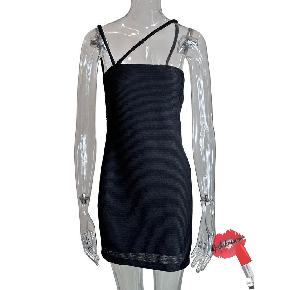 RUMER The Label Mini Dress Women Large Black Sleeveless Going Out Sexy‎